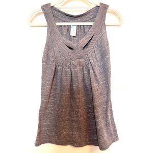 Anthropologie gray sleeveless blouse. Size small.